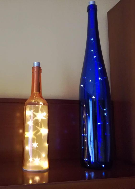 5 Formas decorativas con botellas de vidrio 1