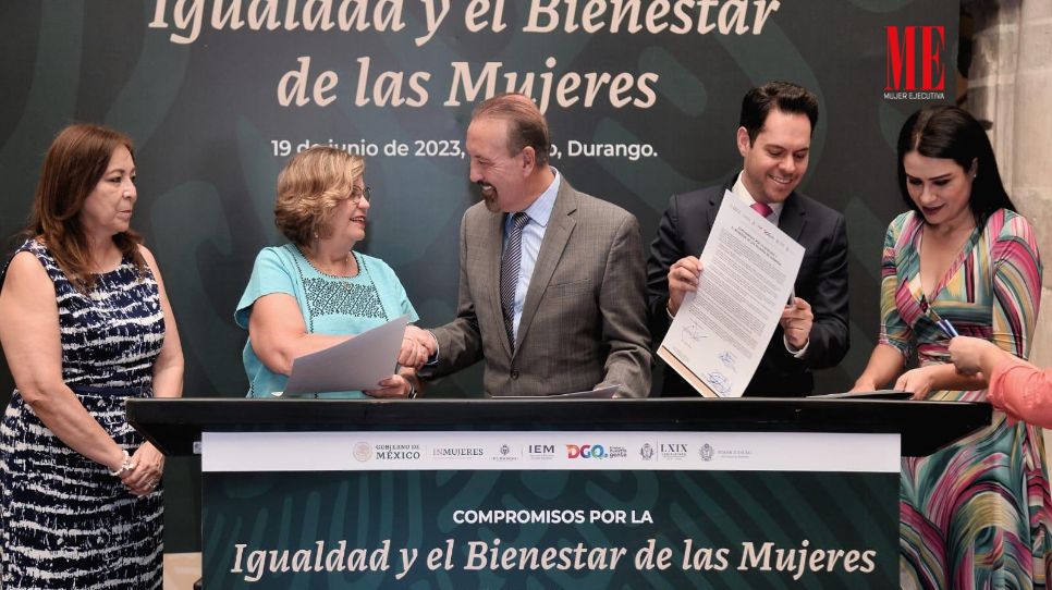 Inmujeres y gobierno de Durango firman compromisos por la igualdad y bienestar de las mujeres