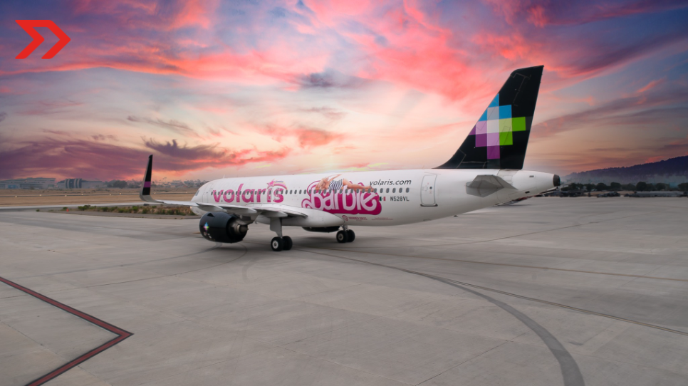 El avión de Barbie: Volaris se pinta de rosa y lanza avión en honor a la película