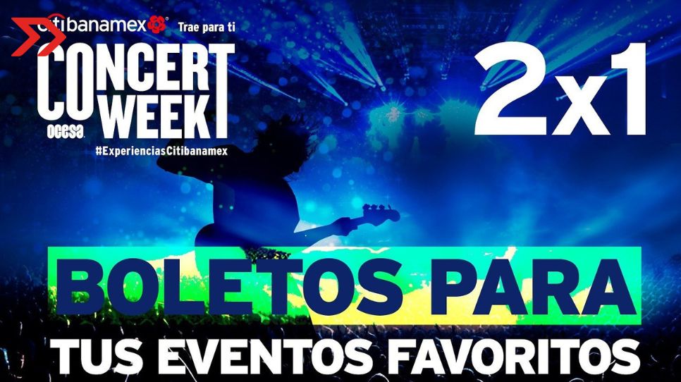 Ticketmaster y Ocesa lanzan promoción 2×1: estos son los eventos de Concert Week