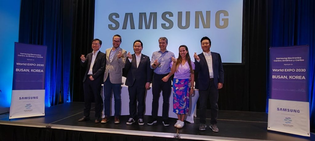 Ejecutivos de Samsung Electronics Latinoamérica, apoyan candidatura de la ciudad de Busan, en Corea del Sur para la World Expo 2030