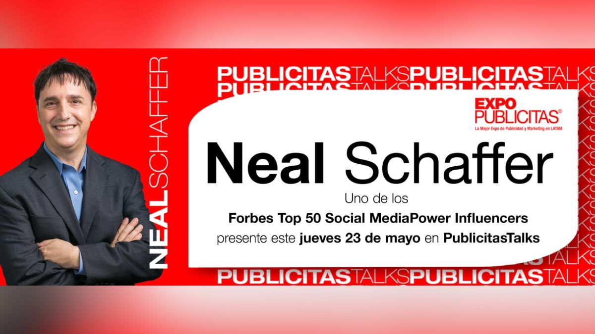 Conoce a Neal Schaffer, uno de los Forbes 50 Social Media Power Influencers, en PublicitasTalks
