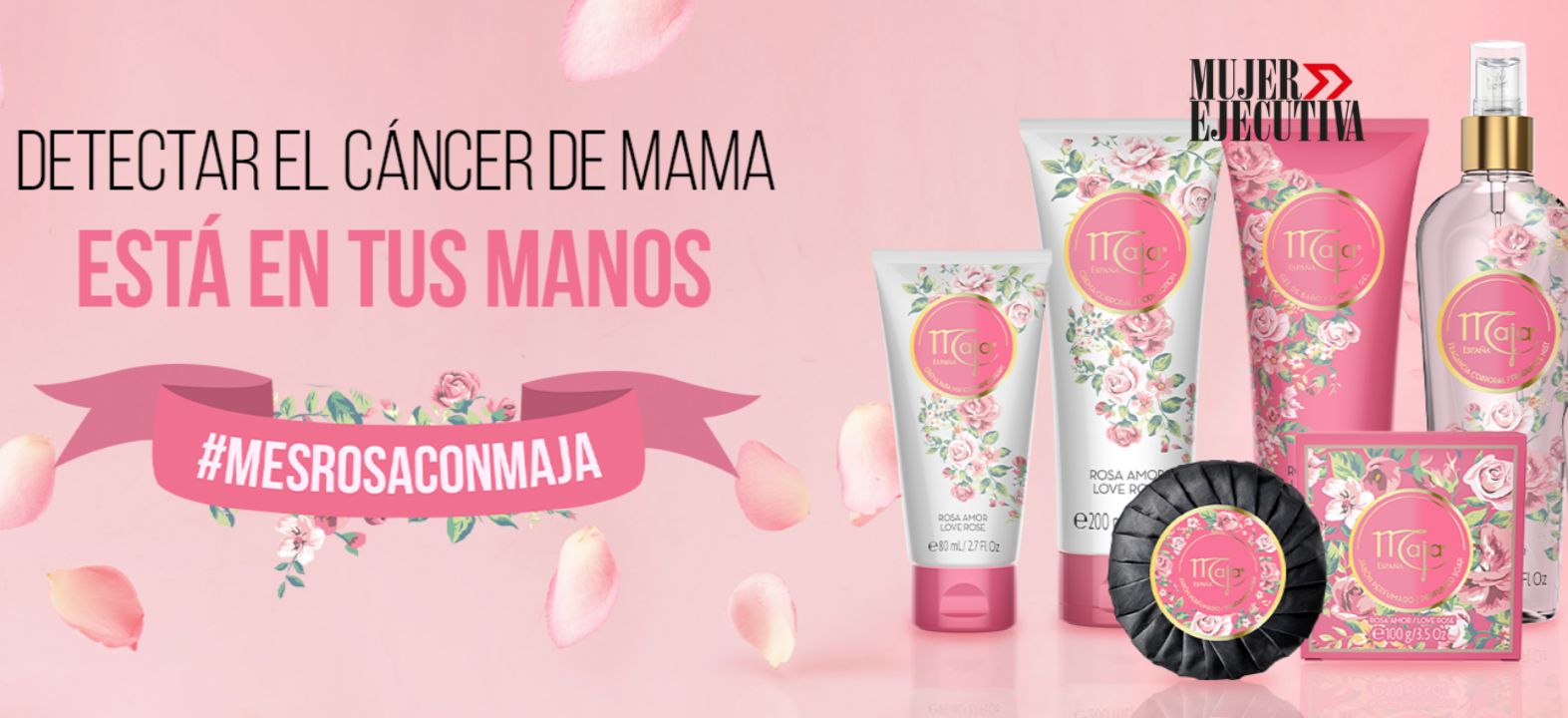 Mes Rosa: Maja se suma a la campaña de sensibilización del Cáncer de Mama