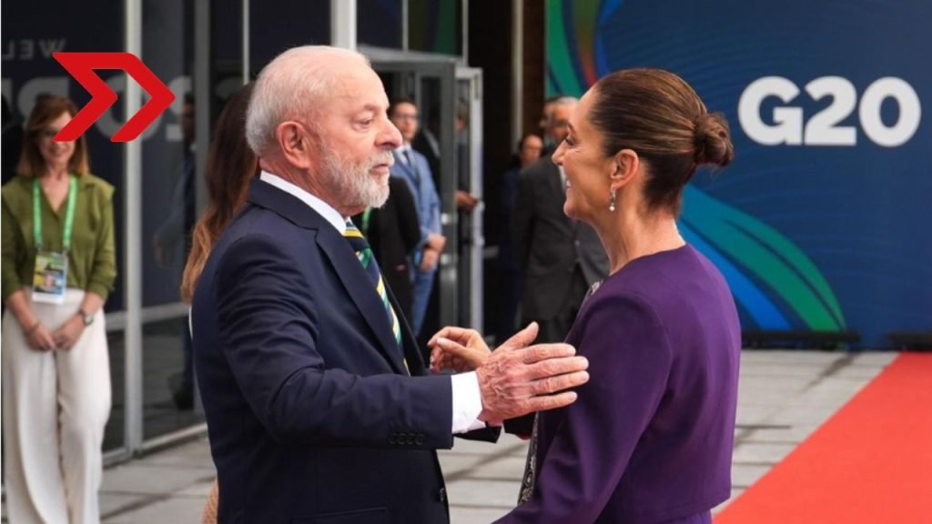 Sheinbaum durante la Cumbre del G20, presentó su propuesta de Sembrando Vida, para mitigar el calentamiento global y reducir la pobreza.