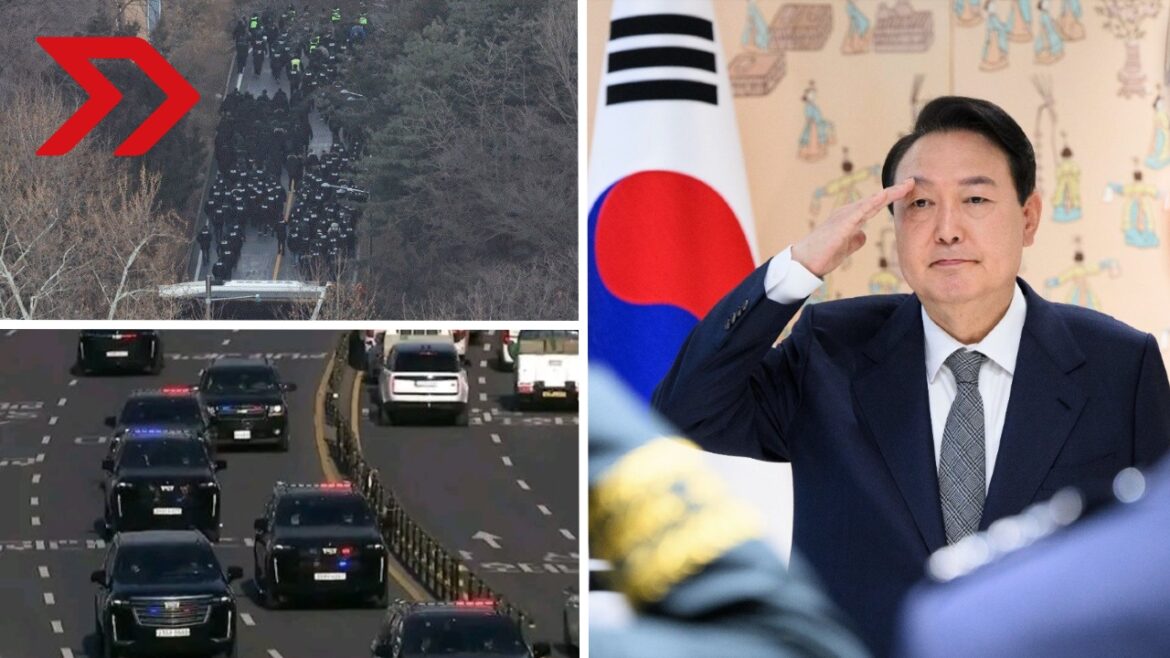 Yoon Suk Yeol, presidente de Corea del Sur, es arrestado por imponer la ley marcial. Es el primer líder detenido en funciones en el país.