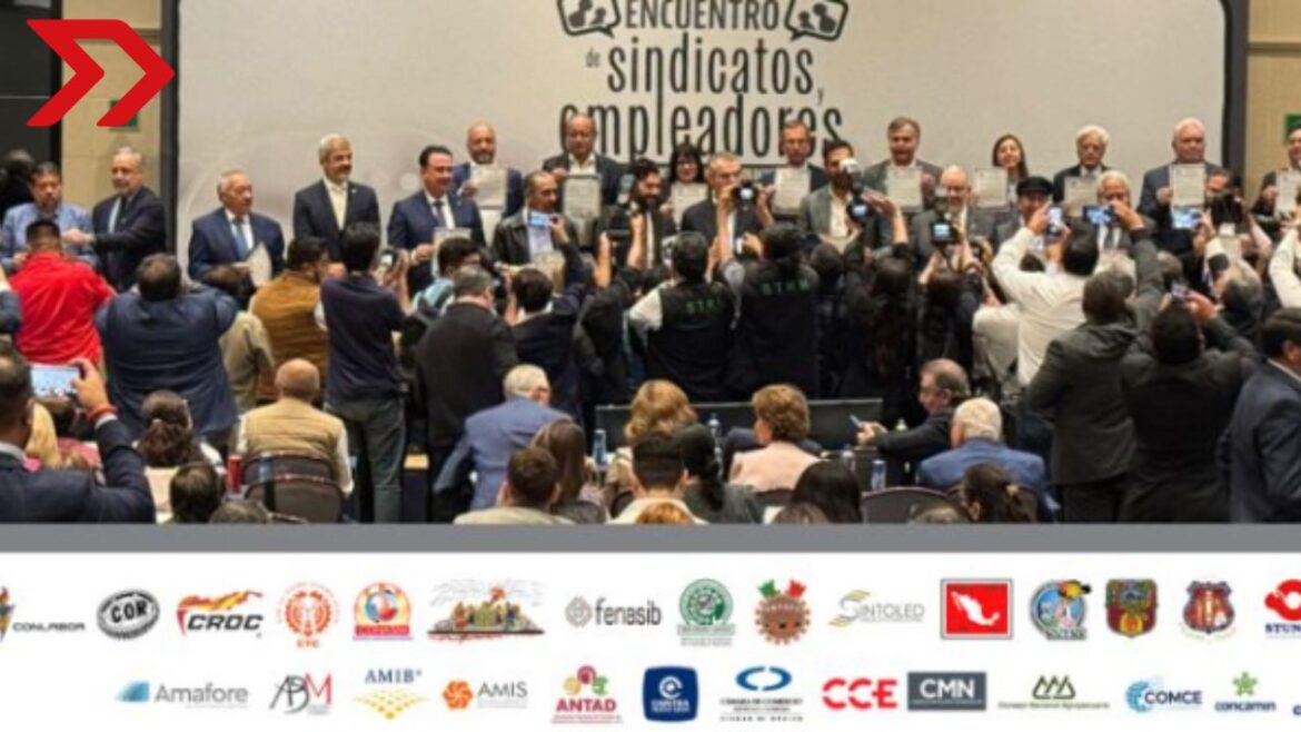 COPARMEX y sindicatos acuerdan crear Consejo Nacional para impulsar el diálogo social, la justicia laboral y el desarrollo sostenible en México.