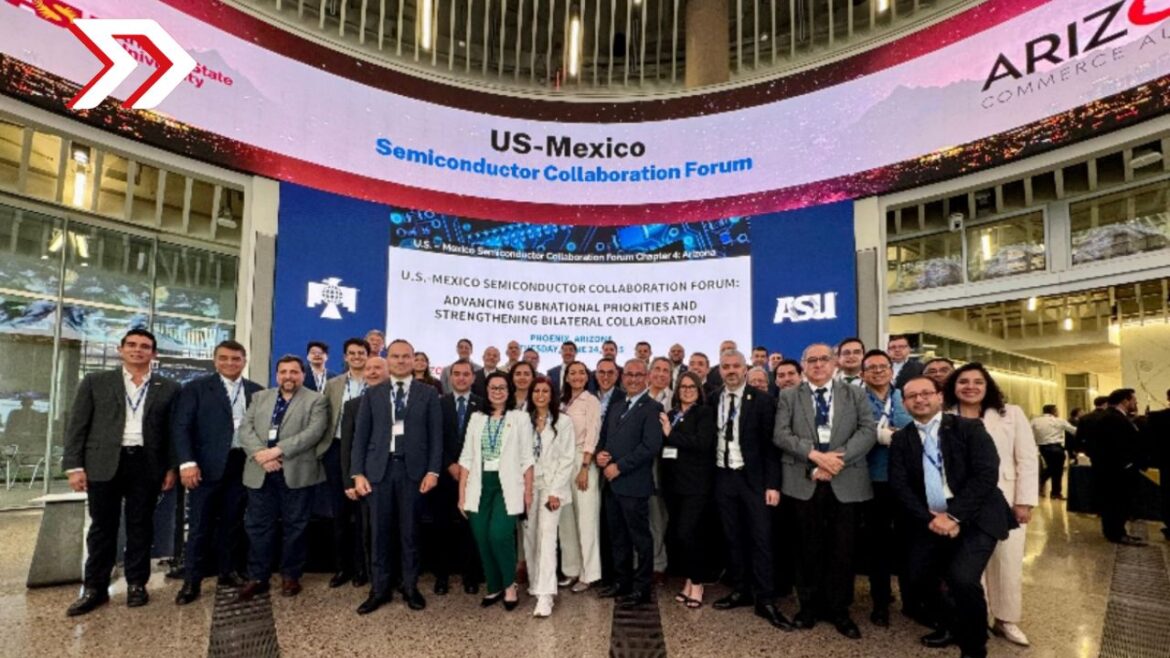 México y Estados Unidos celebran foro binacional sobre semiconductores con participación de 22 estados mexicanos.