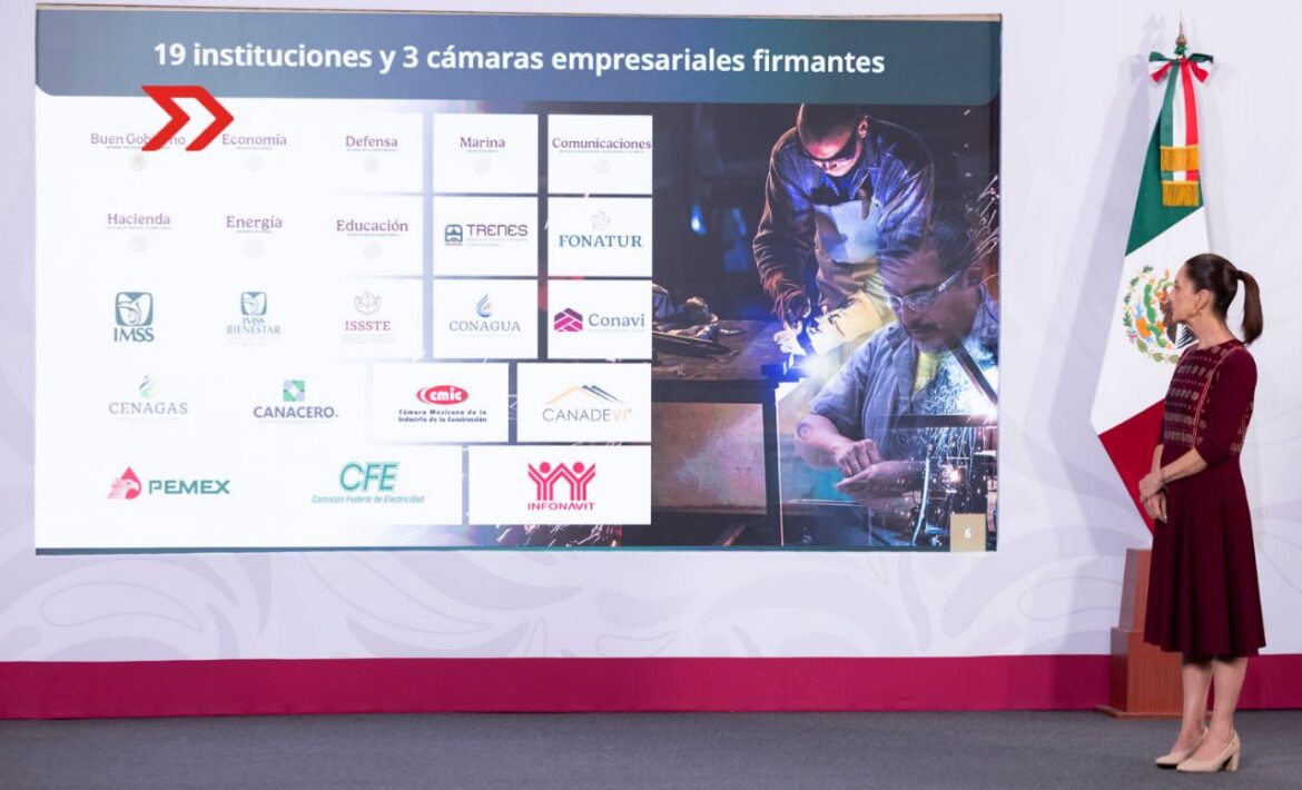 Presidenta Sheinbaum firma Acuerdo para el Fomento de la Industria Siderúrgica Mexicana