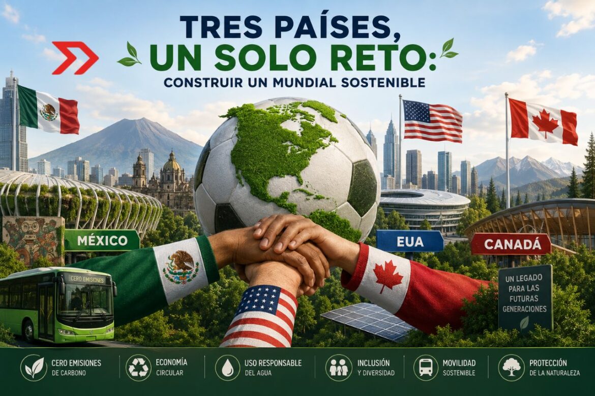 Tres países, un solo reto: construir un Mundial sostenible